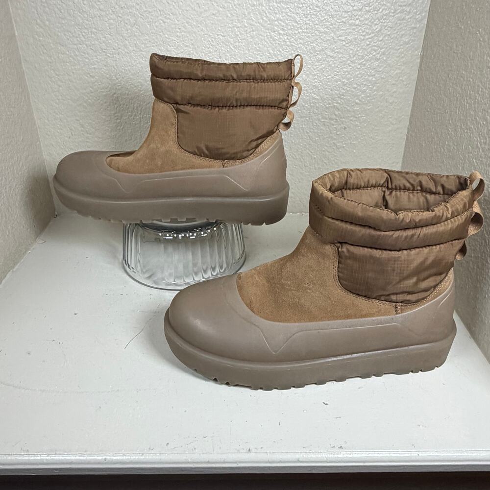 UGG Classic Mini Mod Weather Suede Chestnut Removable Golosh Boot Mens Size 11